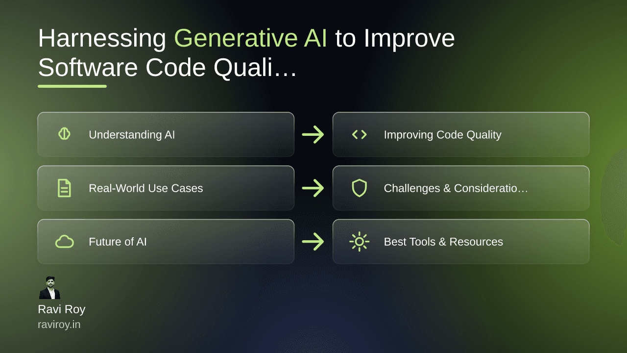 Harnessing Generative AI to Improve Software Code Quality Today