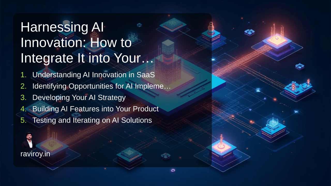 Harnessing AI Innovation: How to Integrate It into Your SaaS Products