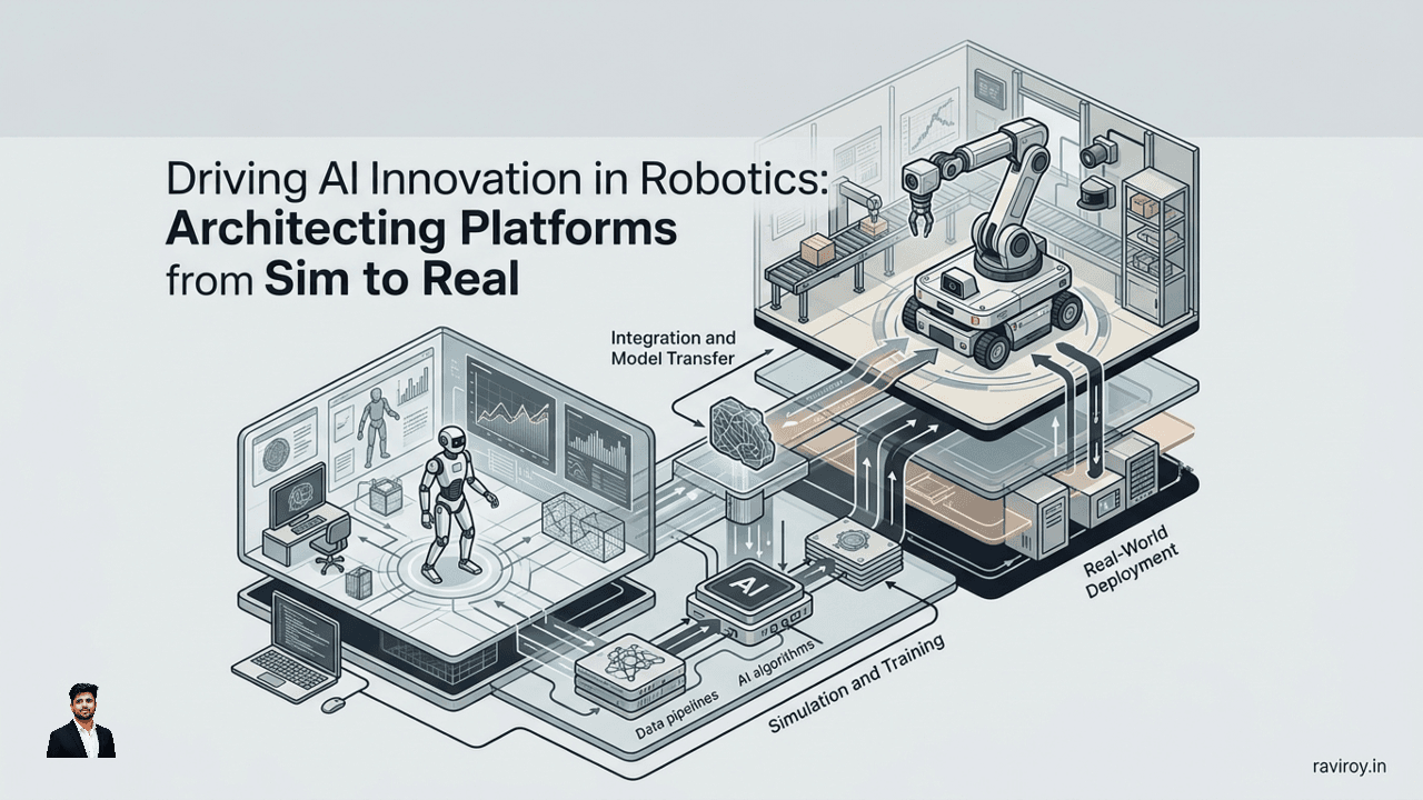 Driving AI Innovation in Robotics: Architecting Platforms from Sim to Real