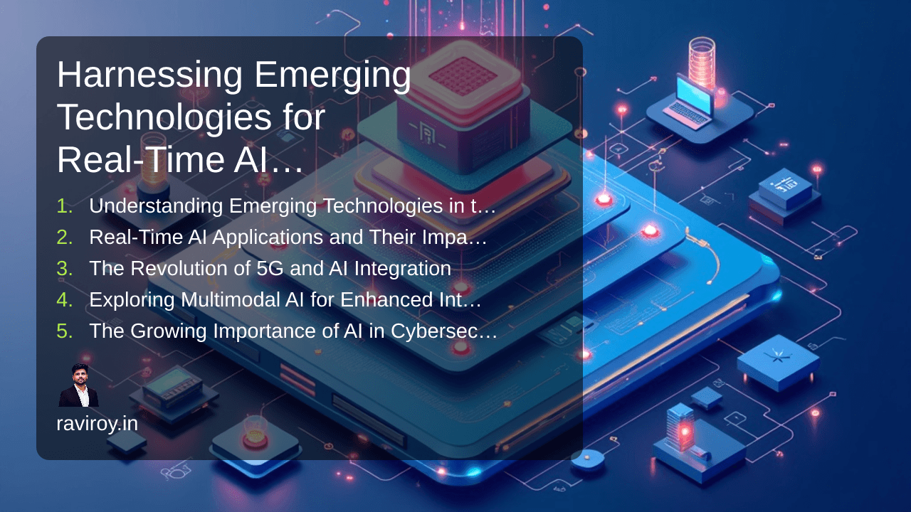 Harnessing Emerging Technologies for Real-Time AI Applications