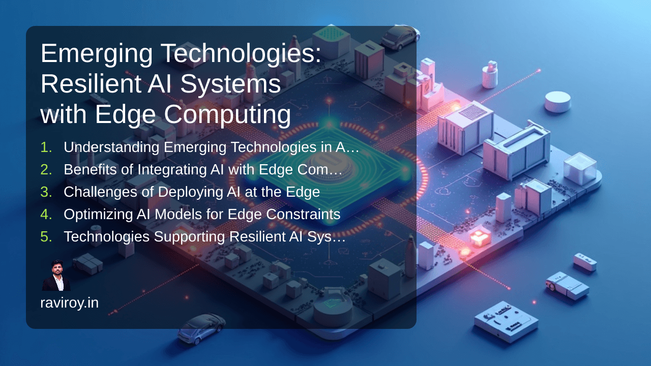 Emerging Technologies: Resilient AI Systems with Edge Computing