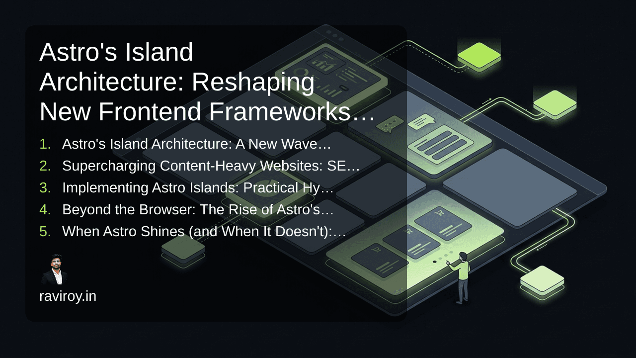Astro's Island Architecture: Reshaping New Frontend Frameworks for Content Sites