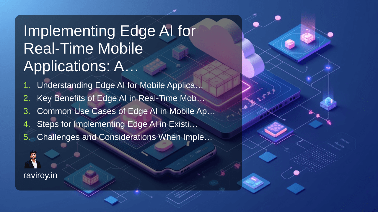 Implementing Edge AI for Real-Time Mobile Applications: A Comprehensive Guide