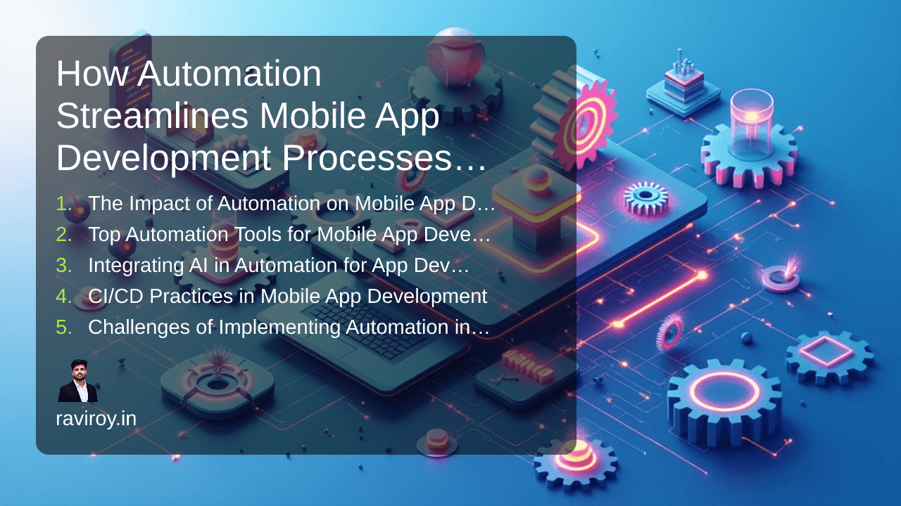 How Automation Streamlines Mobile App Development Processes Effectively