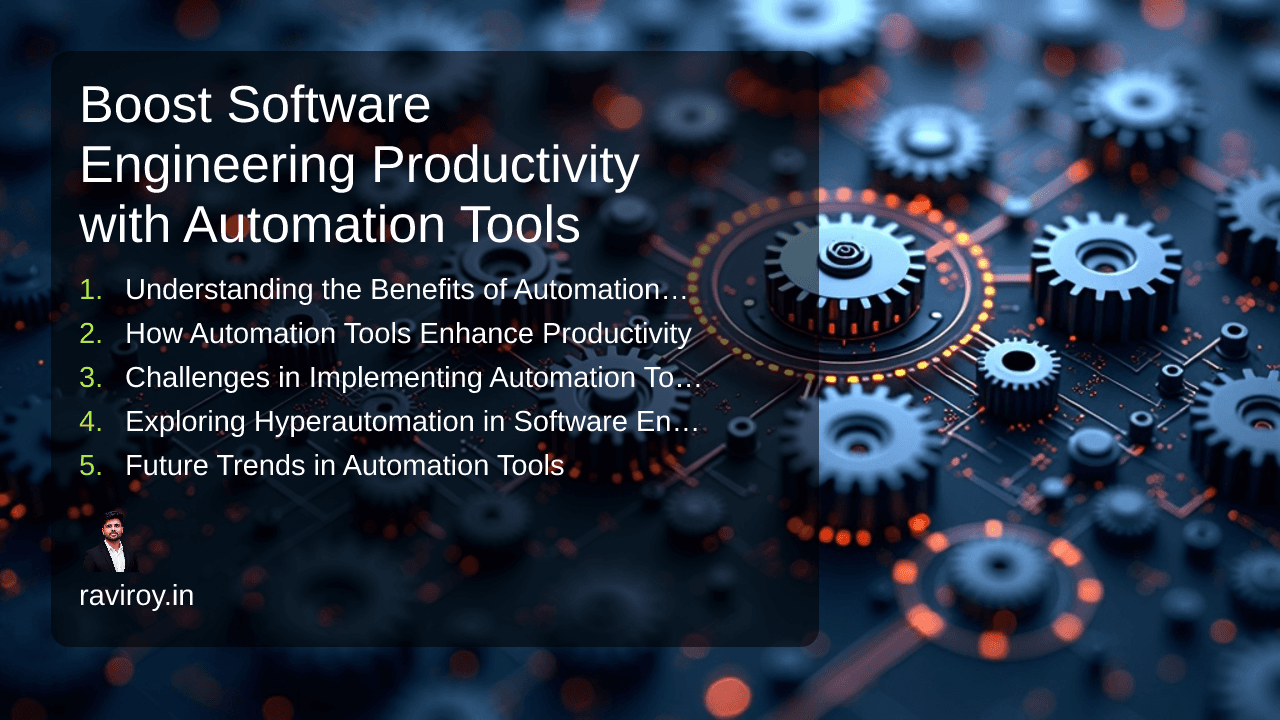 Boost Software Engineering Productivity with Automation Tools