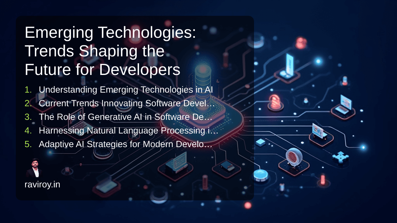 Emerging Technologies: Trends Shaping the Future for Developers