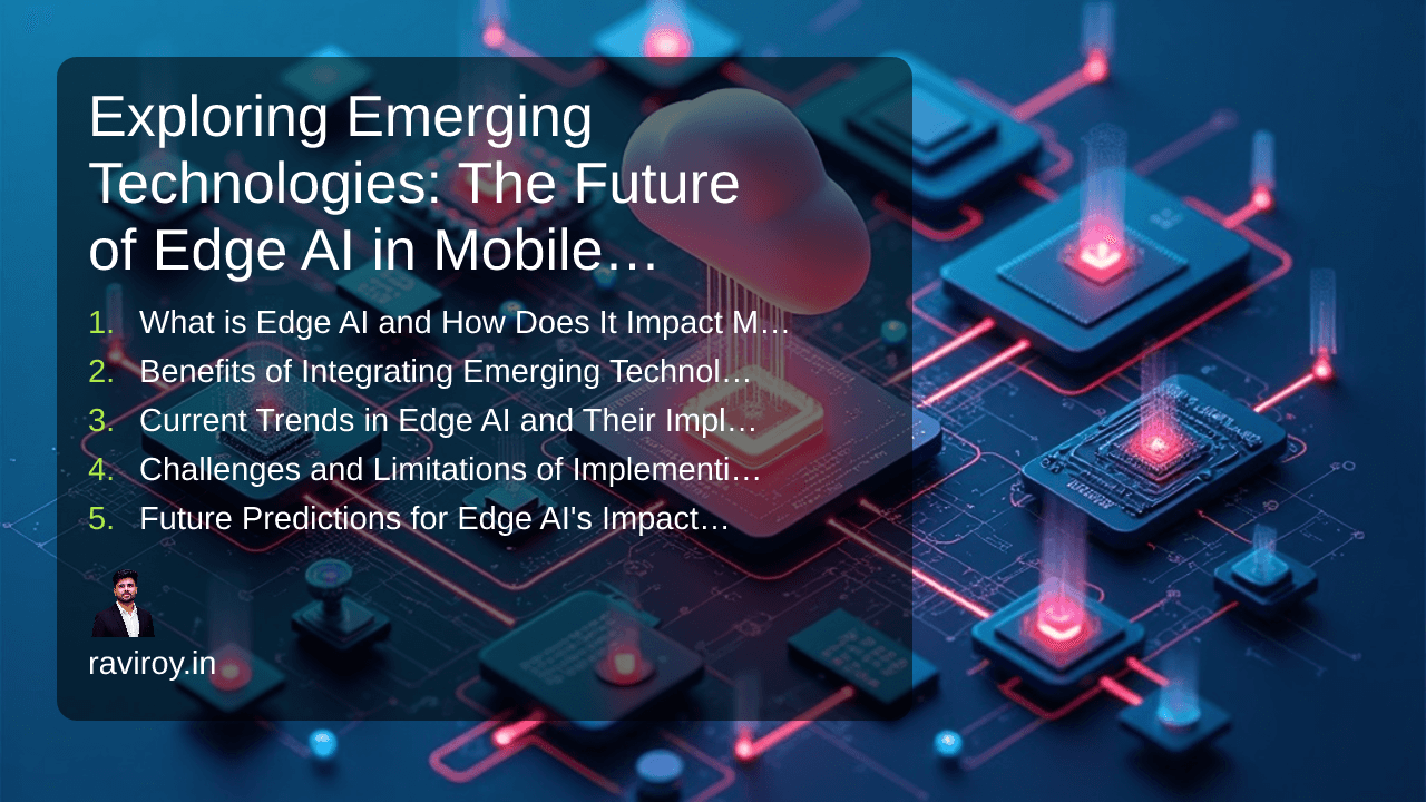 Exploring Emerging Technologies: The Future of Edge AI in Mobile Apps