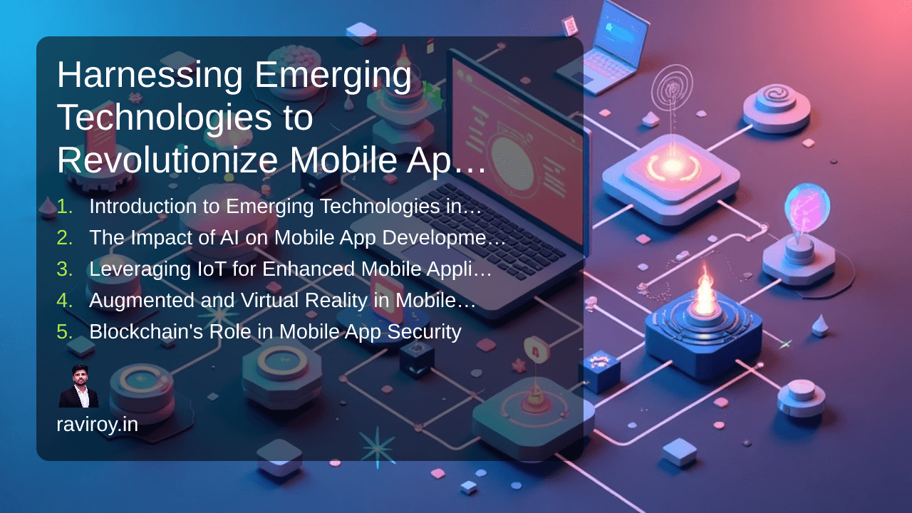 Harnessing Emerging Technologies to Revolutionize Mobile App Development