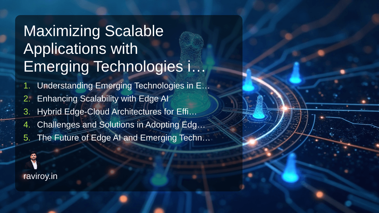 Maximizing Scalable Applications with Emerging Technologies in Edge AI