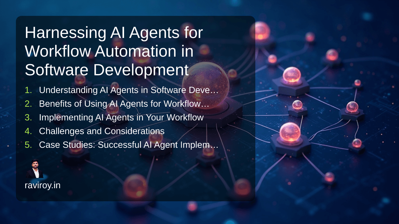 Harnessing AI Agents for Workflow Automation in Software Development
