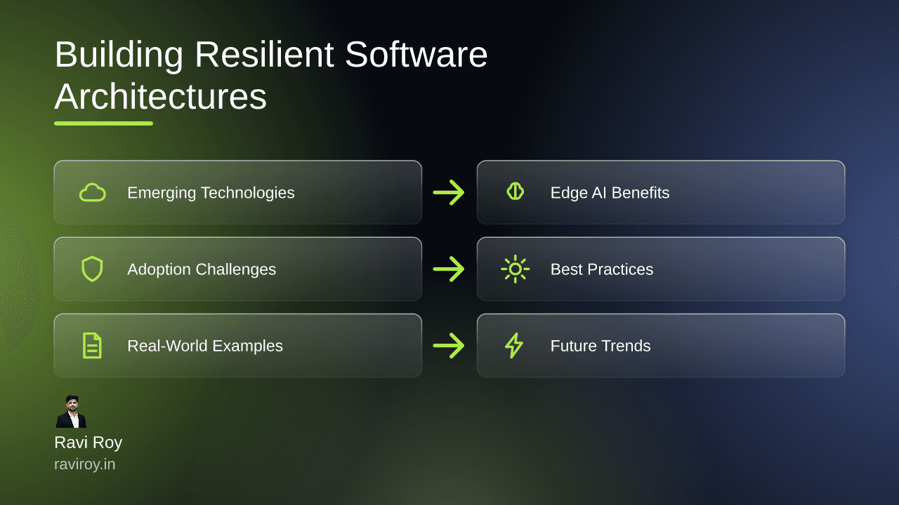 Building Resilient Software Architectures with Emerging Technologies