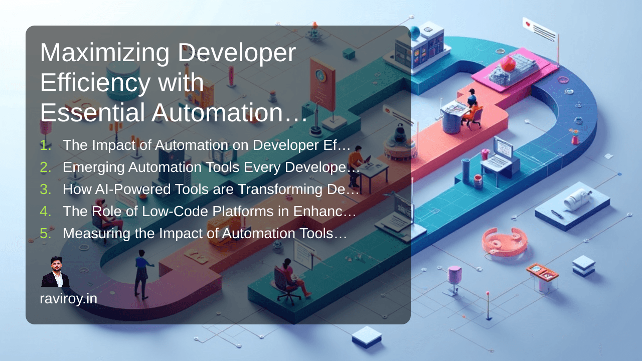 Maximizing Developer Efficiency with Essential Automation Tools