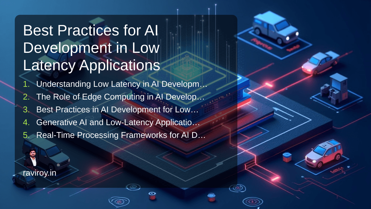 Best Practices for AI Development in Low Latency Applications