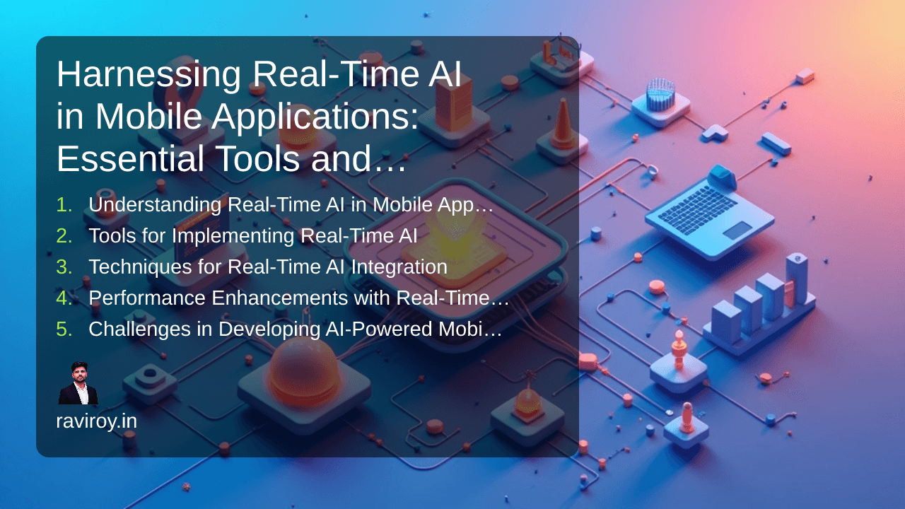Harnessing Real-Time AI in Mobile Applications: Essential Tools and Techniques