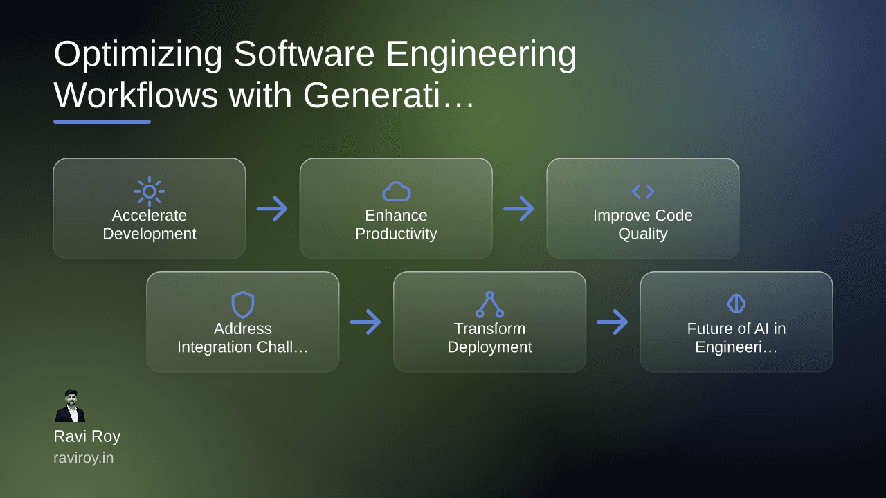 Optimizing Software Engineering Workflows with Generative AI Tools