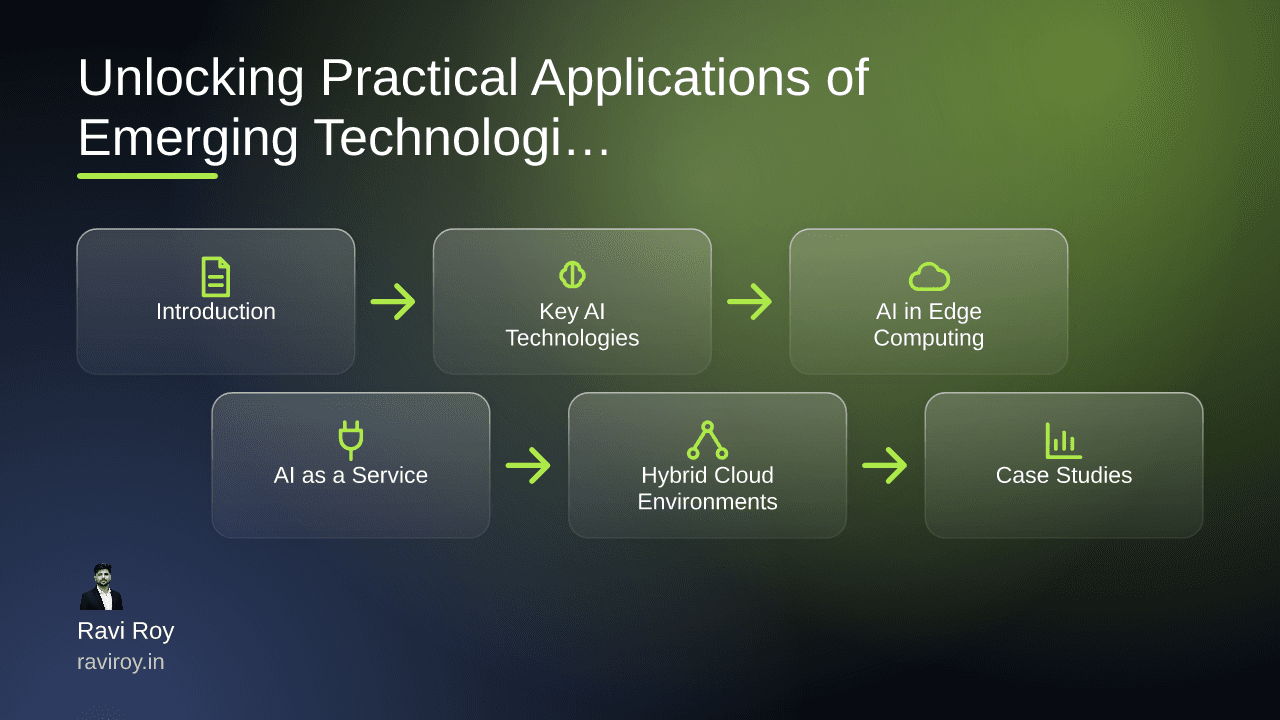 Unlocking Practical Applications of Emerging Technologies in Cloud Infrastructure